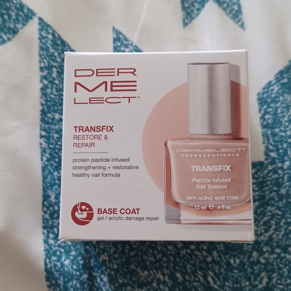 2/$20 BNiB Dermelect Transfix Restore/Repair Protein strength Nail Formula base